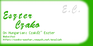 eszter czako business card